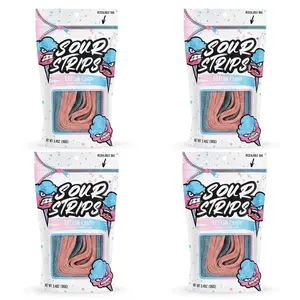Sour Strips Cotton Candy (3.4oz) 4 pack