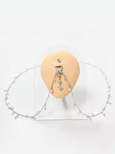 Women's Elegant Rhinestone Decorated Belly Rings, Exquisite Trendy Belly Piercing Jewelry, Chic Body High Quality Jewelry for Party & Daily Decor, Septum Jewelry, Belly Button Ring