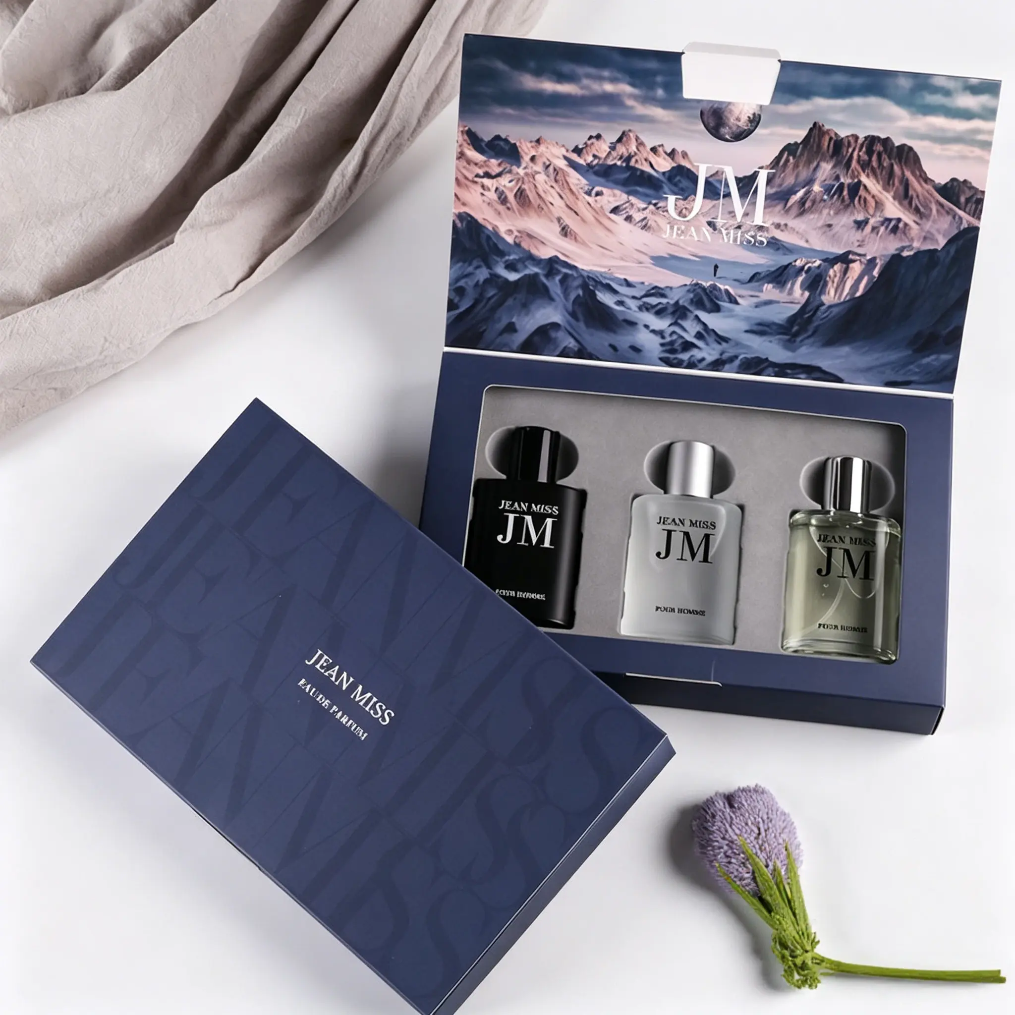 Jean Miss Wild Wilderness 3PCS Unisex EDP Gift Set, Honey Oud Woody Citrus Long Lasting Cologne, Mini Travel Neutral Scent Everyday Summer Perfume, Couple Gift for Men & Women, perfume para hombres y mujeres