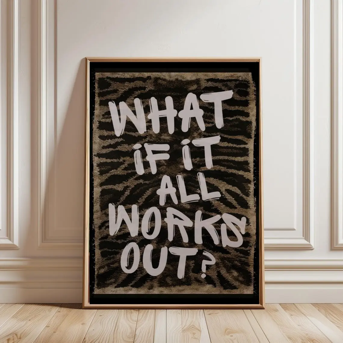 What If It All Works Out, Y2k Leopard Poster
