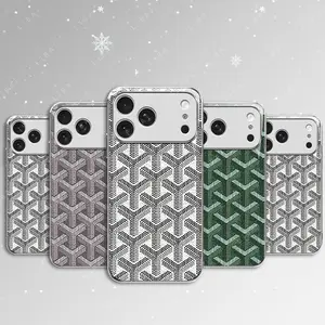 Stylish full-coverage protective case with glass back, compatible with iPhone 17, 16, 15, 14, 13, 12, 11, 8, 7, and X, Galaxy S/Note/A/Google phones. A luxurious design with stylish protection and elegant patterns. -- 975