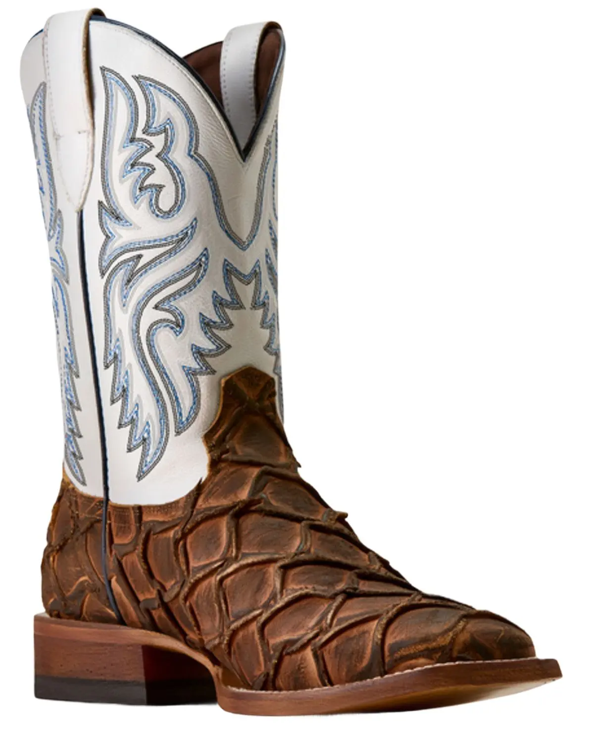 Ariat Men's Men'S Riverside Exotic Print Western Boot Broad Square Toe - 10080348