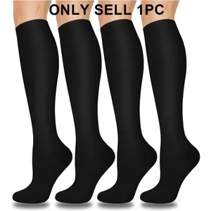 Compression socks,  Copper-infused compression socks for men and women, polyester blend, smooth knit fabric, suitable for running, yoga, rock climbing, and cycling.
