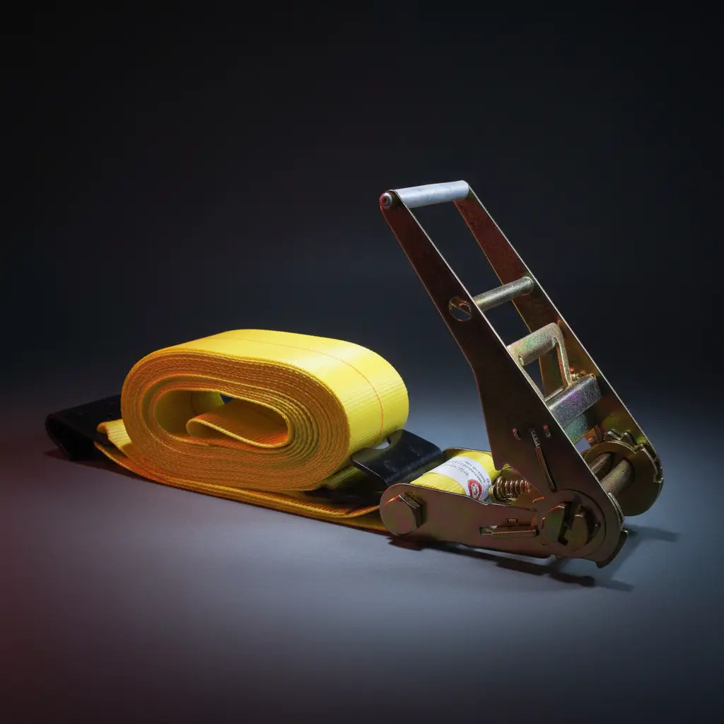 Heavy Duty Truck Straps, 4"x30ft Ratchet Strap Assembly, Flatbed Cargo Securing Tool, Heavy Duty Straps