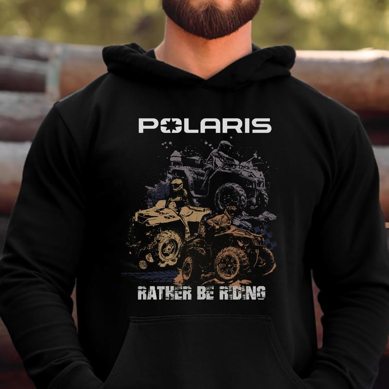 Polaris UTV Sportsman Hoodie - Classic Cotton Fleece Men's & Women's Pullover with Iconic Branding & Long Sleeve Comfort Tops Casual Graphic ATV Off Road Ready to Ride Adventure Dunes Mud Mountains Officially Licensed Gear for ATV Riders Menswear