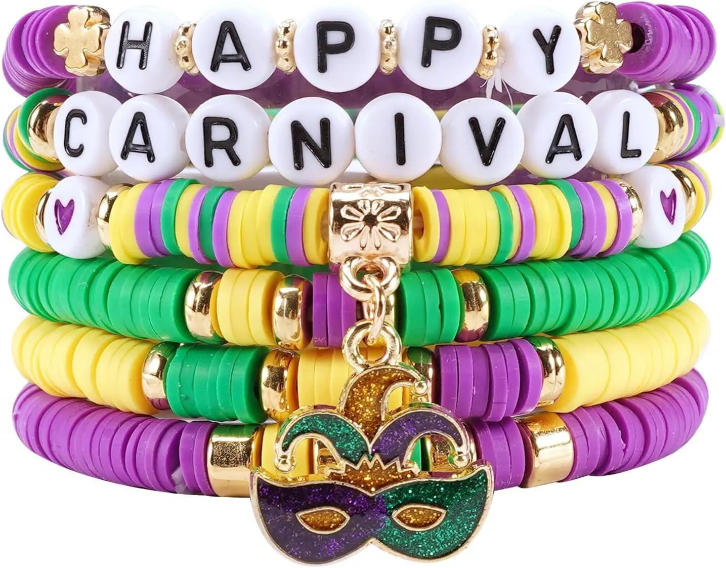 Mardi Gras Bracelets-C