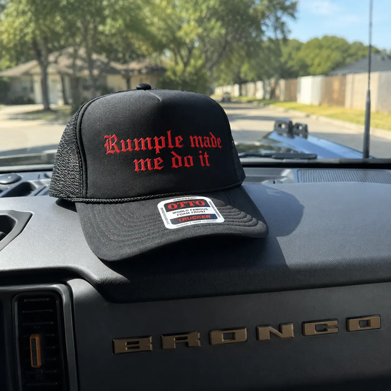 Rumple Made Me Do It Custom Foam Trucker Hat - Unisex snapback, funny, gothic, western, cap, country