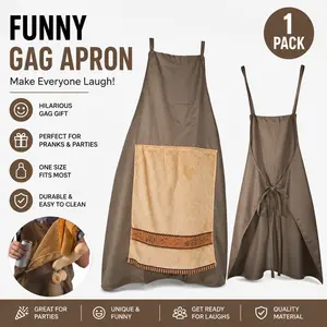 Adult Joke Apron for Cooking & BBQ – Fun Prank Gift for Men and Friends,Novelty Cooking Apron for Men, Parties & Laughs