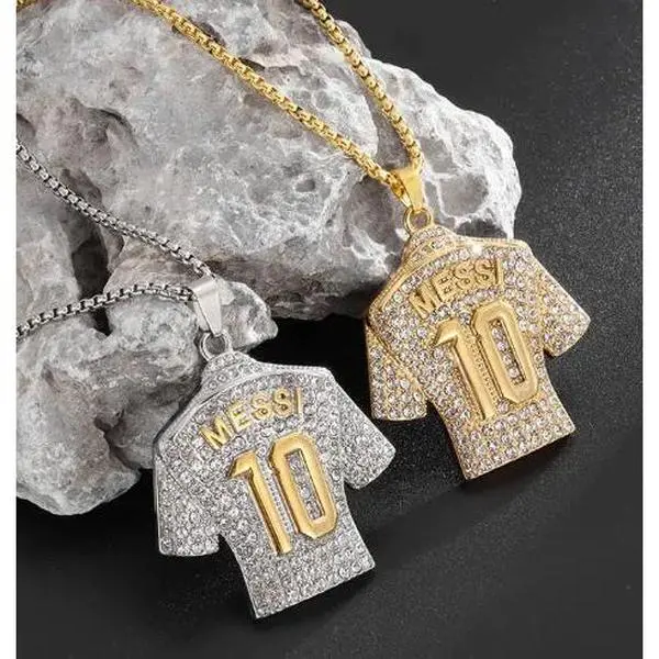 Gold Titanium Diamond Necklace