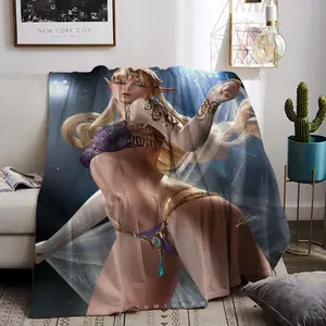 Zelda Throw Flannel All Weather Blanket Kneeling Blankets Fluffy Warm Winter Blanket Blankets on Offer Home Knee Throw Wearing Microfiber