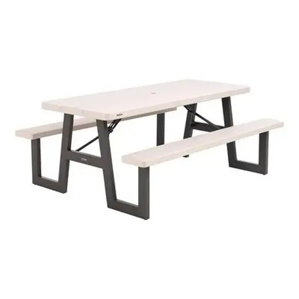 Lifetime 6-Foot W-Frame Folding Picnic Table