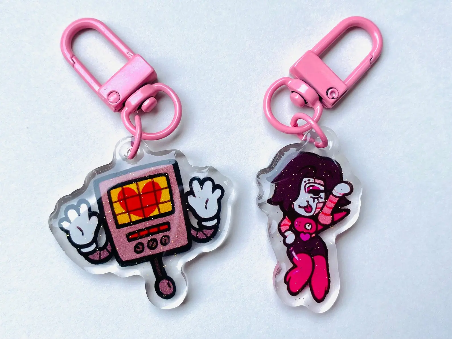 Mettaton Double sided Keychains