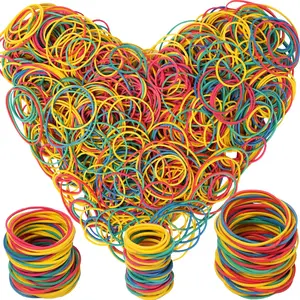 Assorted Size Multicolor 0.5lb Rubber Bands for Office Supplies School Home Size #10 #16 #19