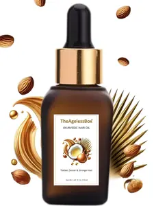 TheAgelessBox Ayurvedic Hair Oil – Herbal Hair Growth & Scalp Care, Infused with Amla, Argan