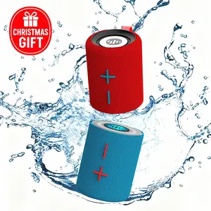 Portable Mini Speaker Magnetic 2-in-1 Bluetooth Wireless Speaker with 2400mAh Battery Long-lasting Playtime FM Radio TWS Pairing Compact & Stylish Design Audio Outdoor
