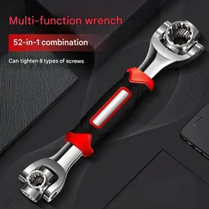 2026 New 52 in 1 Combination Wrench Set, Universal Socket Wrench with 360° Rotating Head, Multifunctional Spanner for Home & Car Repair summervibes