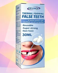 Malleable Dental Gel (30ml Box) Film And Television Makeup Denture Modification Temporary Dental Filling Gel For Filling Cavities And Gaps Between Teeth