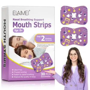 	ELAIMEI Unisex Mouth Clips for Adults and Children: Soft and breathable, designed to fit both adults and children, these clips cover the mouth and nose to physically correct mouth breathing and help establish the habit of breathing through the nose.
