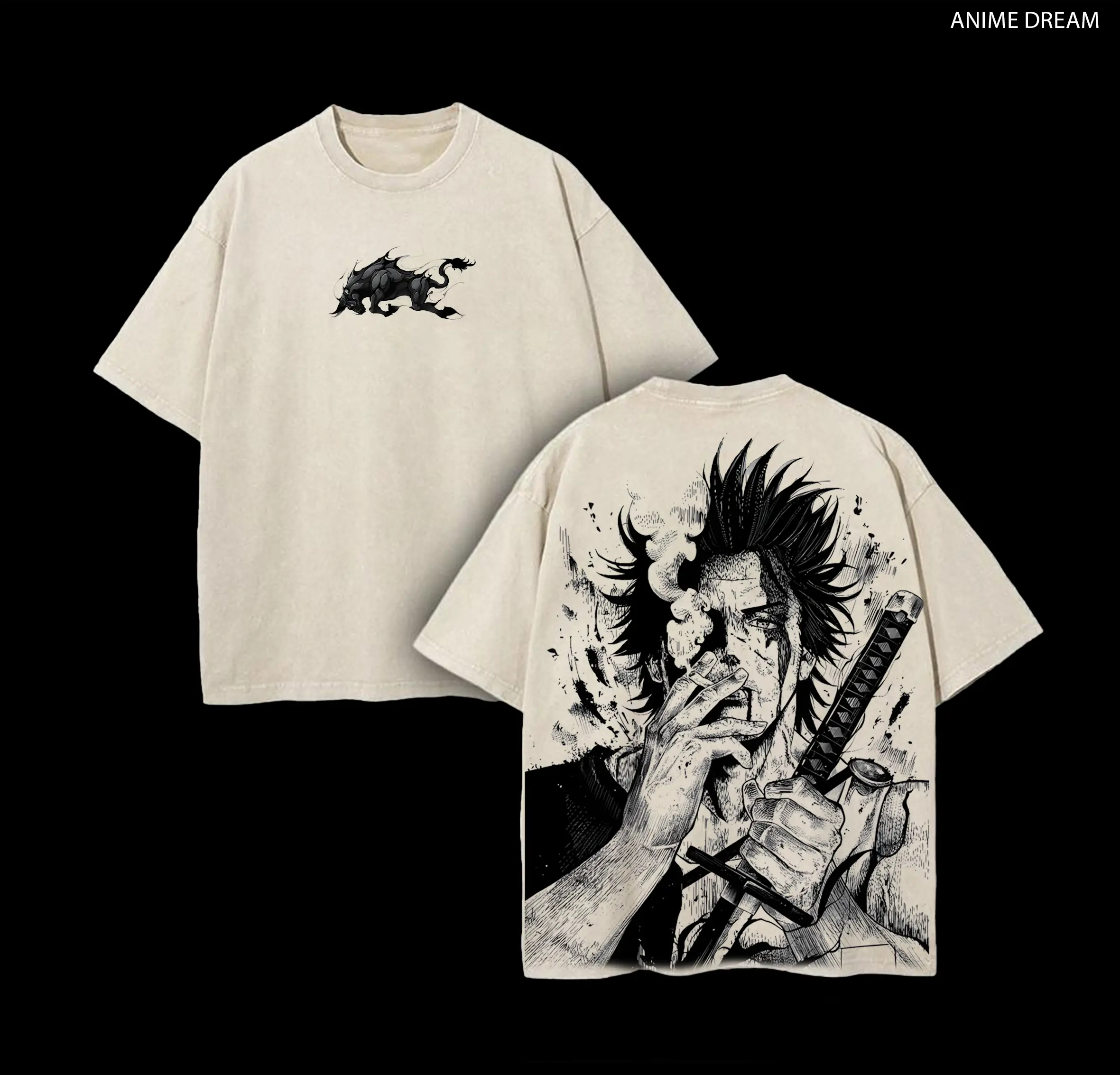 Yami Sukehiro x Black Bulls Black Clover Anime Double Printed Vintage  Washed Tee Unisex Oversize Heavyweight Cotton T-shirt for Anime Fans and  Lovers - TikTok Shop