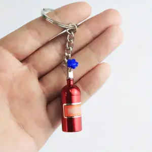 1pc Modified Car Keychain, Modified Car Nitrogen Bottle Keychain, Decorative Gas Bottle Keychain, Car Keychain