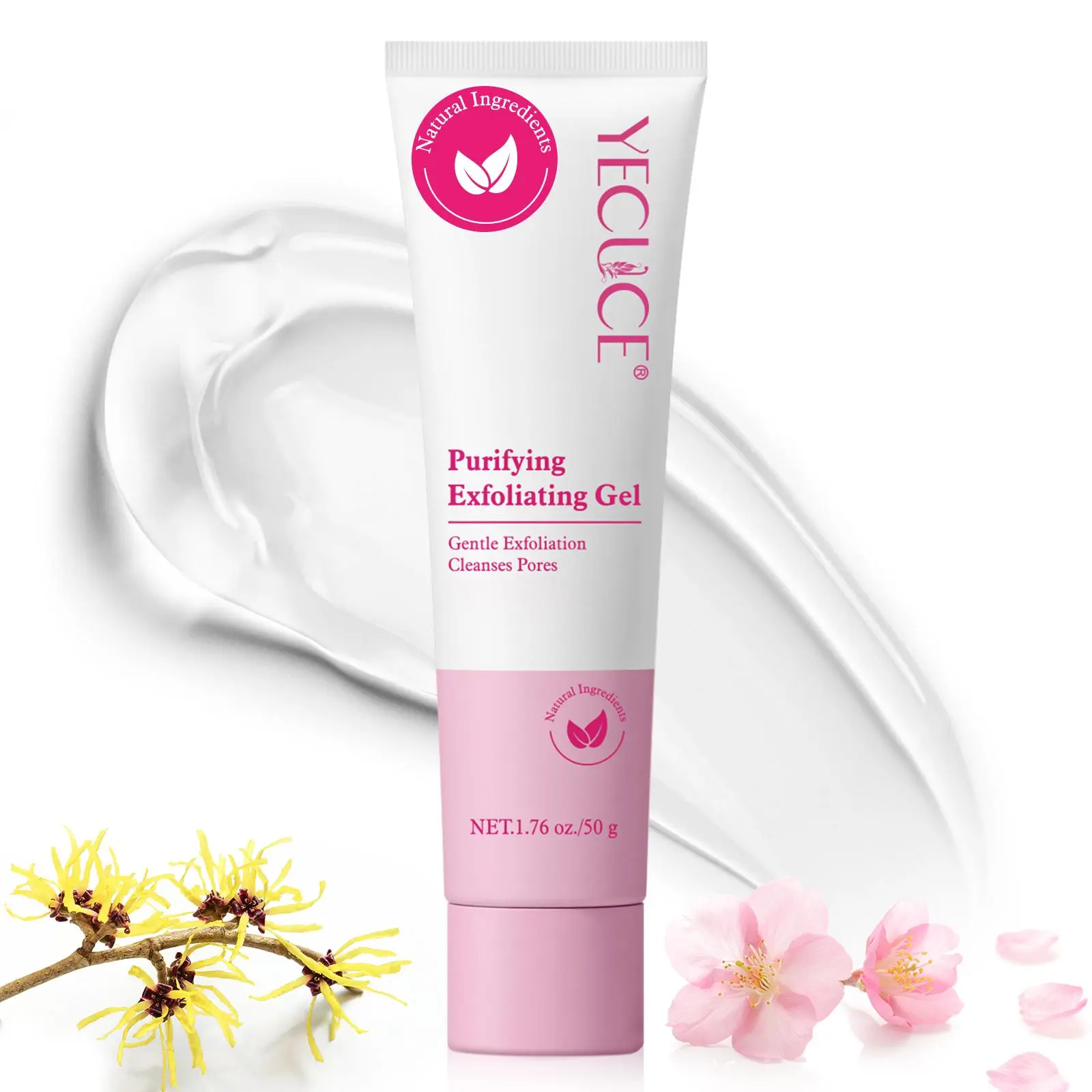 YECUCE Peeling Gel Soft Exfoliating Face and Body Scrub Dead Skin Cells Remover for All Skin Types for Men Women 50g, Skin Care Products, Micro Beads
