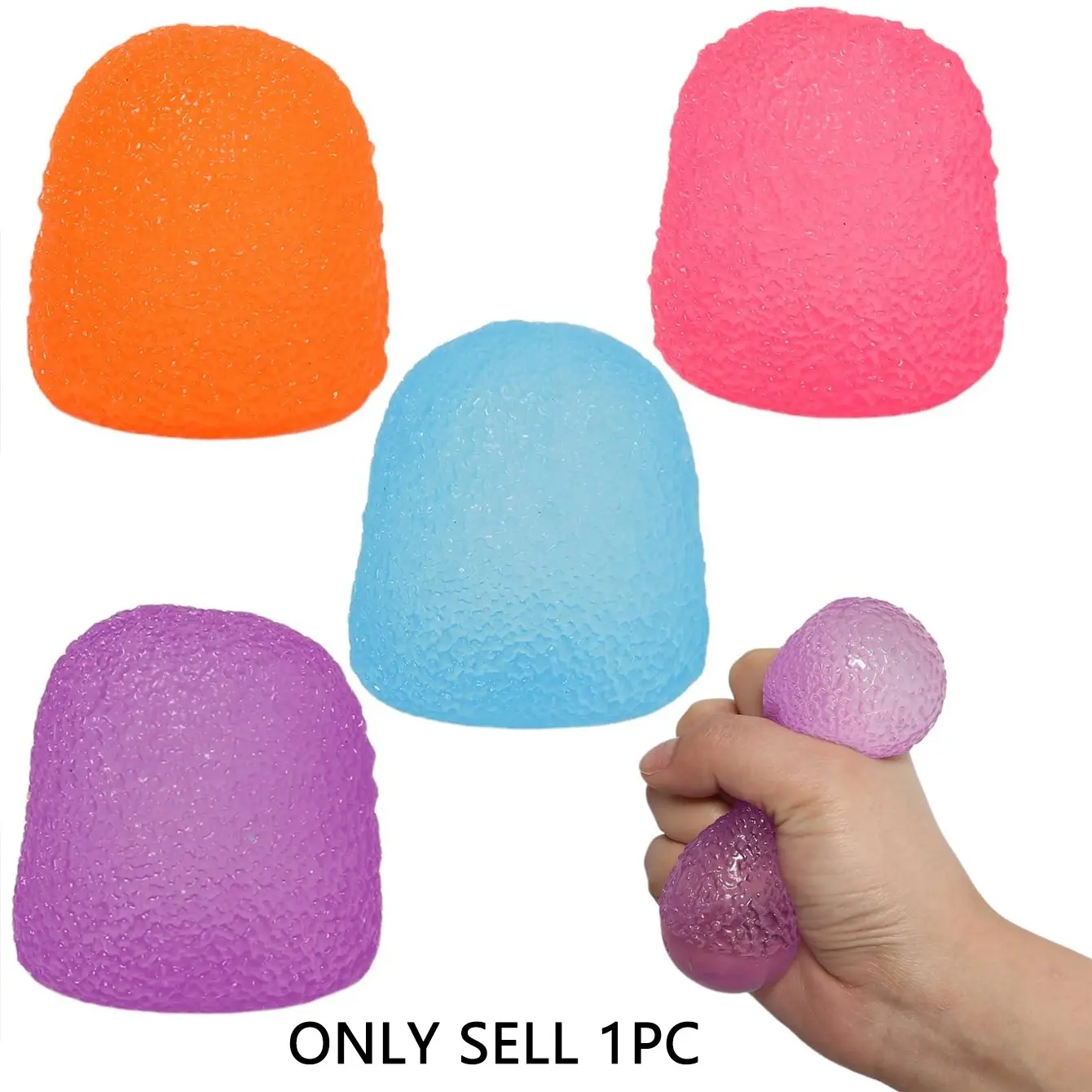 Squishy Textured Candy Stress Balls - Relief Toys - Great for Classrooms, Home, and Playtime - Decompression Squeeze Balls
