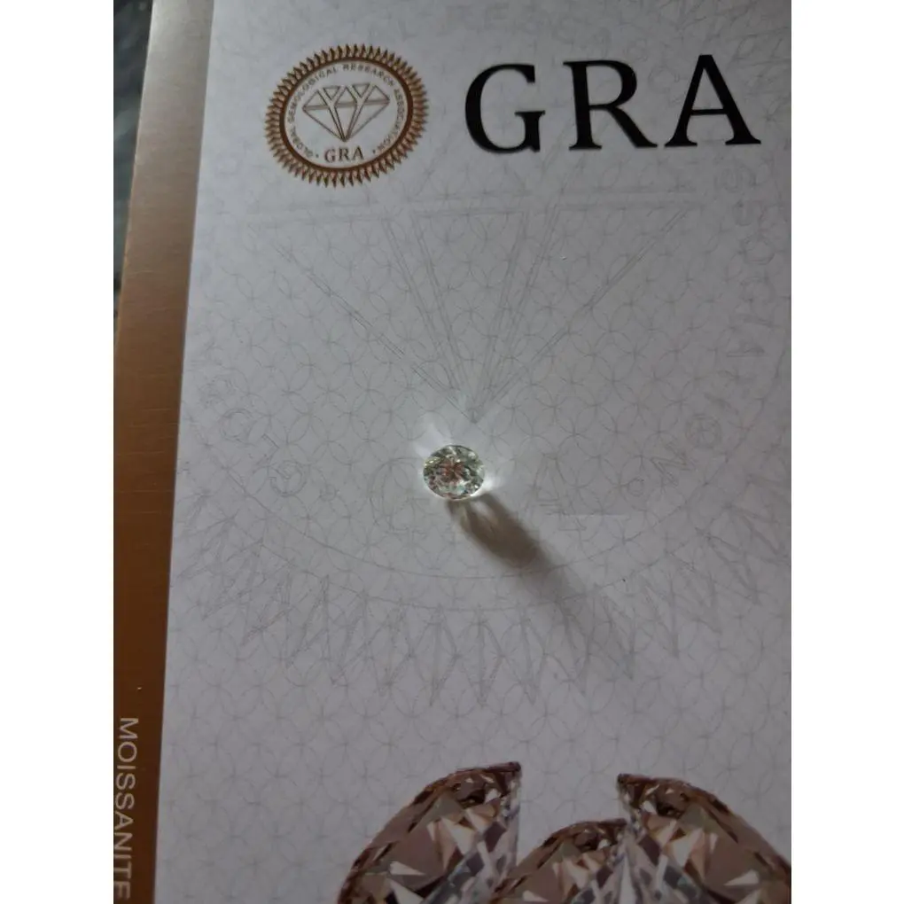 1 Carat Mossianite Diamond Certified by GRA - High-Quality Gemstone for Jewelry Making