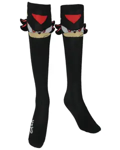 Sonic The Hedgehog Women's Shadow Character Design Adult Novelty Knee High Socks Shoe Sizes 5-10