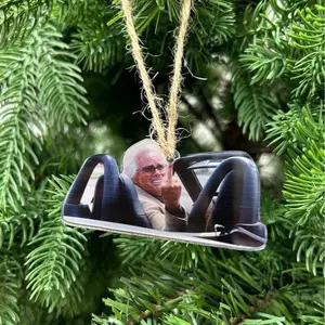 Uncle Baby Billy Christmas Ornament, The Righteous Gemstones Double Sided Acrylic Ornament, Funny Holiday Meme Gift, Xmas Tree Decor