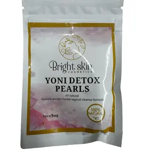 Bright Skin Cosmetics Yoni Detox Pearls - Feminine Yoni Pearls Tampon - 100% Natural Herbal Formula - 3pcs/bag - China Origin