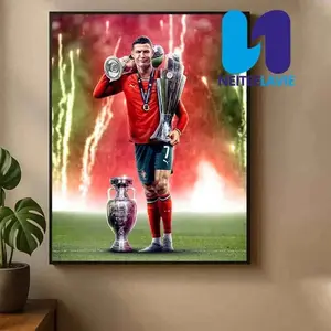 Cristiano Ronaldo Add Another International Trophy To The Collection 2025 poster Decor Print