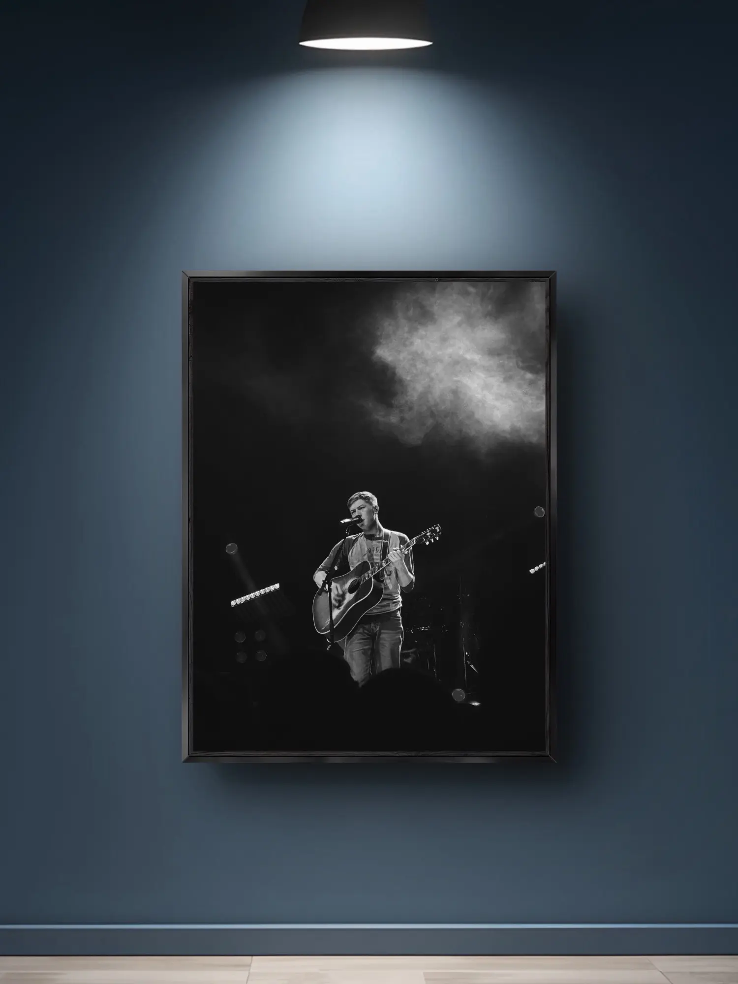 Sam Barber Restless Mind 8x10 Matte Vertical Poster Print - Indigo Acoustic Guitar Singer Photo, Country Music Wall Art Decor, Vinyl, Wipe-Clean Room Home Decor Accessory