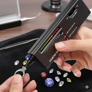 Professional Diamond Tester Detector: Portable Gemstone Authenticator for Diamonds, Jade, Crystals & Precious Stones | Hardness & Legit Check Tool