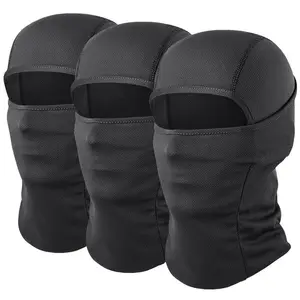 Breathable Full Face Mask, 3 Counts/set Sports Balaclava Hat, Quick-dry Cool Face Scarf, Outdoor Headwear for Motorcycle Cycling Racing Skiing for Men and Women