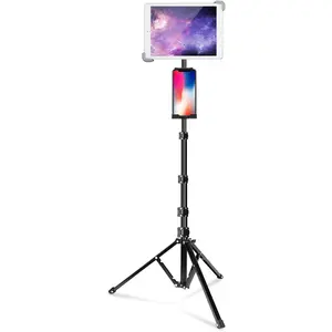 iPad Tripod Stand, 65-inch Height Adjustable Tablet Stand Holder, 360? Rotating Tablet Tripod for , Compatible with iPad Pro 13 12.9 11 Air and  4-14.5 Inch Tablets