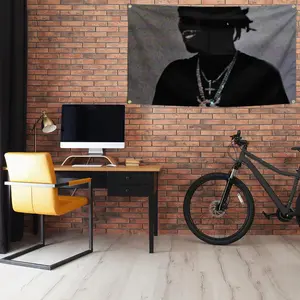 Ken Music Carson Flag  3×5 Feet Funny Poster Banner Wall Outdoor Hanging Flag with 4 Brass Grommets for College Dorm Room Decor