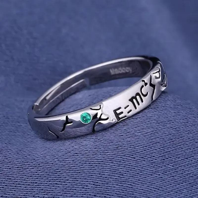 Hot Anime Dr.Stone Ring Ishigami Senkuu Cosplay Unisex Adjustable Opening Rings Jewelry Props Accessories Birthday Gifts