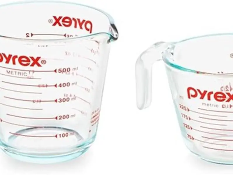 (2-Pack) Glass Measuring Cups Set, (1 & 2 Cup) Measuring Cups For Prepping, Baking and Cooking, Preheated Oven, Dishwasher, Freezer, and Microwave Safe