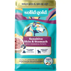 Solid Gold Nutrientboost™ Buck Wild™ Sensitive Stomach Dry Food for Adult Dogs