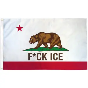 California F*ck I.C.E Flag 3x5ft