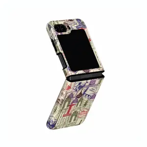CASETEROID Samsung Galaxy Z Flip 5 Case Durable Protection for Cellphone with Vintage Pattern Design