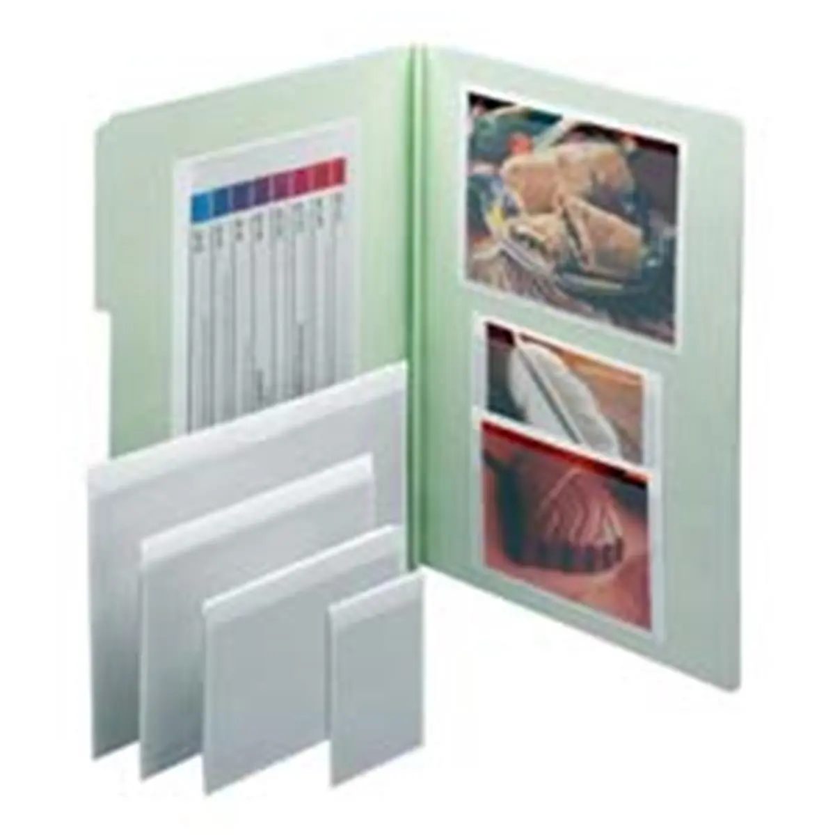 Smead Manufacturing Company  Self Adhesive Poly Pockets- 5-.38in.x3-.63in.- Clear