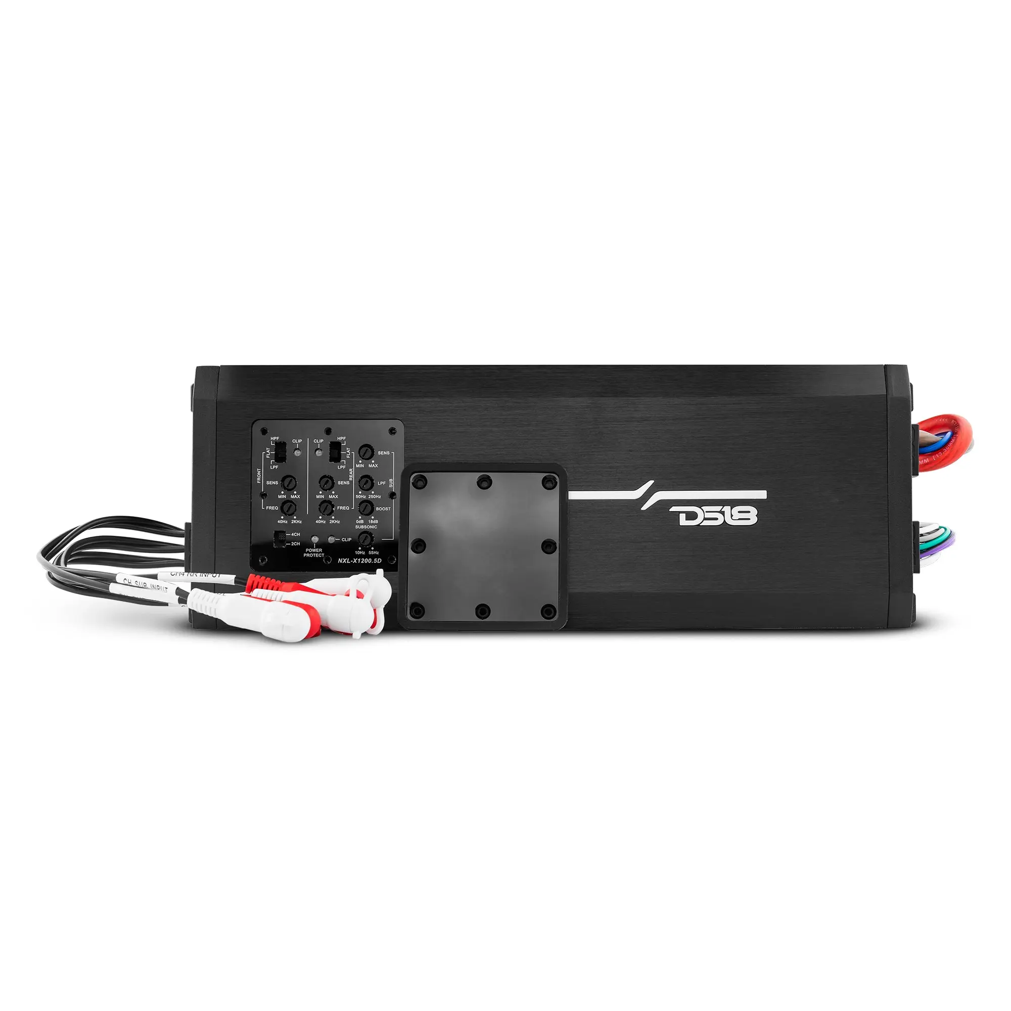 NXL 5-Channel Full-Range Digital Class D Audio Amplifier - IP67 Waterproof Marine Grade, 4x150W RMS @4-Ohm, 1x600W RMS @2-Ohm, Compact, SMC Technology, Direct Power Harness Design, for Marine Powersports, Speaker-Compatible Watts Support, DIY Projects
