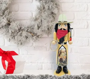 Santa's Workshop 14" Cattle Drive Nutcracker