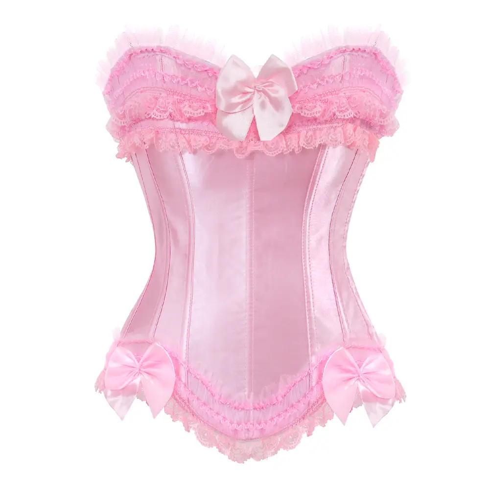 Women's Vintage Fashion Boned Brocade Corset Bustier Top - Cropped, Polyester, Floral Print, Lace-Up, Plus Size, Elegant, for Witch Cosplay, Party, Thanksgiving (Pink, Black, Purple, Red, White)