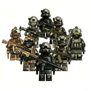 8PCS Action Figures Set for Kids – Mix & Match Creative Toy with Accessories