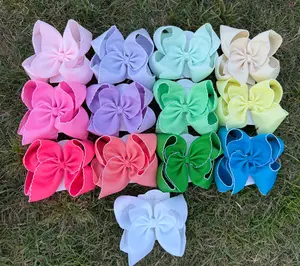 Fun Size Moonstitch Hair Bows (5in)