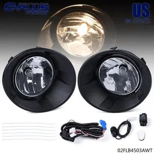 New Fit For 2010-2013 Chevy Camaro Fog Lights Lamps w/ Wiring+Switch Bezel Kit
