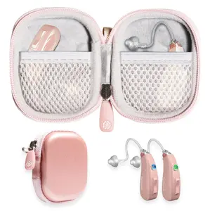 Premium Hearing Aid Case - Rose Gold Protective Storage