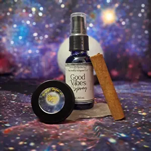 The Soulful Stargazer Home Blessing Kit Monthly Ritual Kit for Abundance & Protection with Green Salt Cinnamon Stick & Good Vibes Spray
